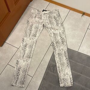 The Kooples woman’s white snakeskin jeans